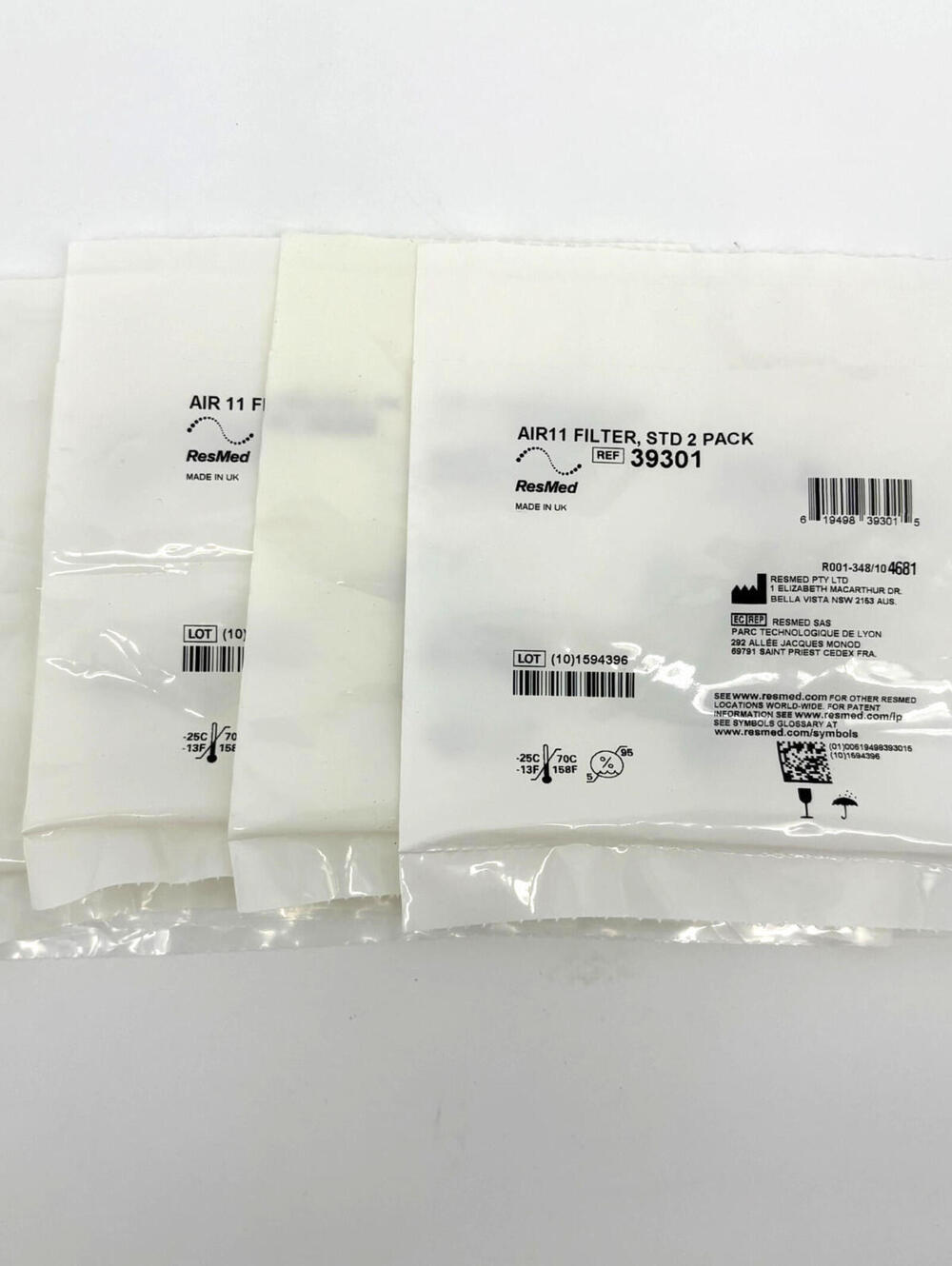 Lot of 4 New Sealed ResMed AirSense 11 Filter 39300/39301 (5 Total Filters)